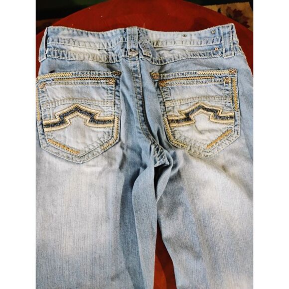 Antique Rivet Denim Jeans - Size: 34 X 32     (1133) - Picture 1 of 7